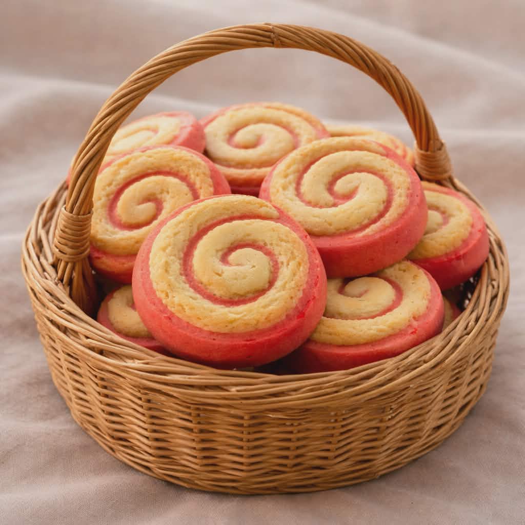 Tourbillons à la fraise artisanaux