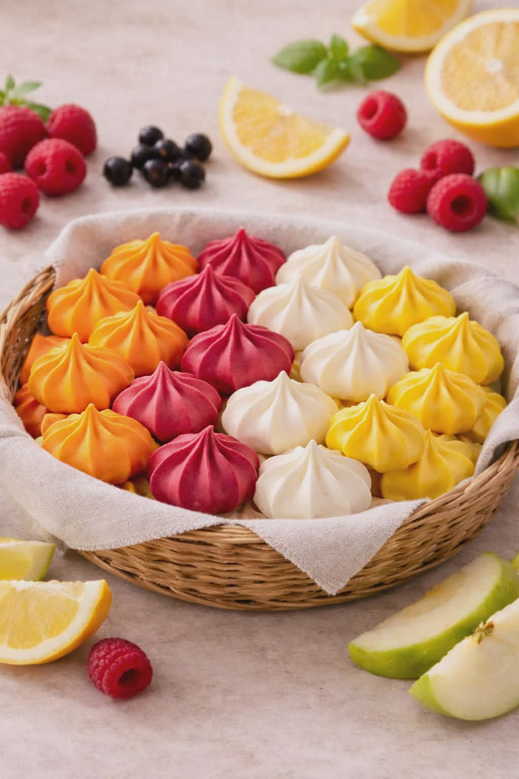 Meringues fruitées artisanales